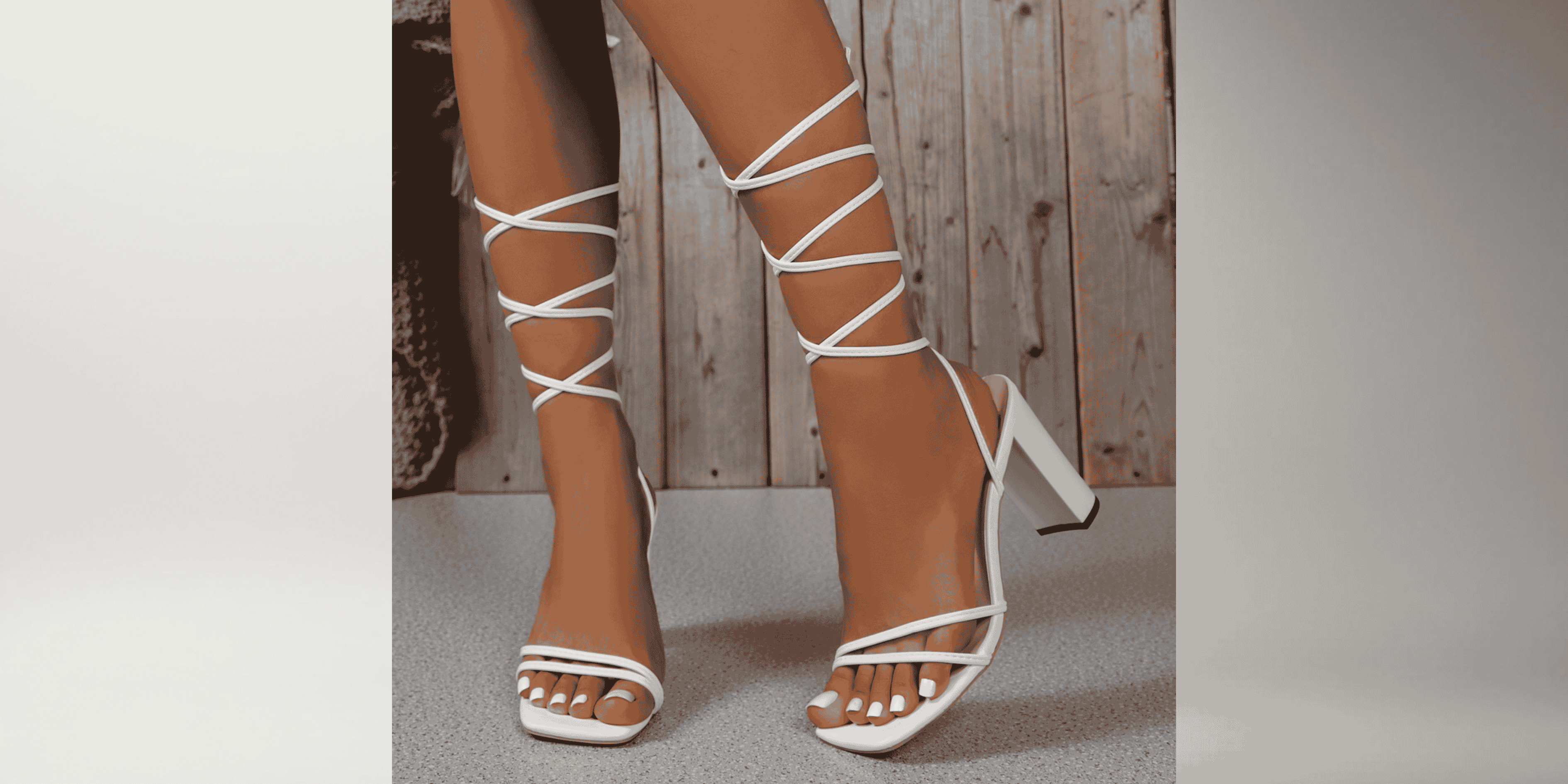 Gladiator Lace-Up Heels